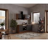 Cuisine Cuisine En Bloc Cuisine Intégrée Chêne Gris Hilde 220 CM Respekta