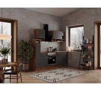 Cuisine Cuisine En Bloc Cuisine Intégrée Chêne Gris Hilde 250 CM Respekta