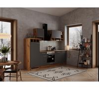 Cuisine Cuisine En Bloc Cuisine Intégrée Chêne Gris Hilde 280 CM Respekta