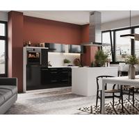 Cuisine Cuisine En Îlot Blanc Noir Amanda 310 Cm Respekta Premium