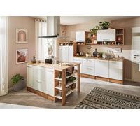 Cuisine Cuisine En Îlot Cuisine Intégrée Chêne Blanc Hilde 310 CM Respekta