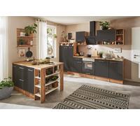 Cuisine Cuisine En Îlot Cuisine Intégrée Chêne Gris Hilde 310 CM Respekta