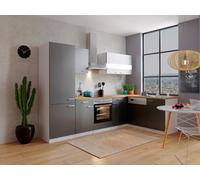 Cuisine Cuisine En L Forme Blanche Grise Malia 280x172 Cm Respekta