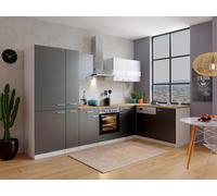 Cuisine Cuisine En L Forme Blanche Grise Malia 310x172 Cm Respekta