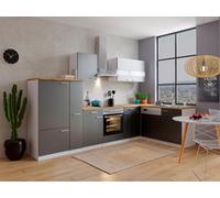 Cuisine Cuisine En L Forme Blanche Grise Malia 310x172 Cm Respekta