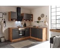 Cuisine Cuisine En L Forme En Chêne Gris Hilde 220x172 Cm Respekta