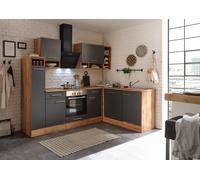Cuisine Cuisine En L Forme En Chêne Gris Hilde 250x172 Cm Respekta