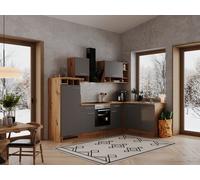 Cuisine Cuisine En L Forme Vide Chêne Gris Hilde 280x172 CM Respekta