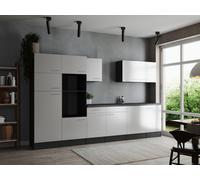 Cuisine Cuisine En L'Air Bloc Vide Gris Mat Blanc Oliver 340 CM Respekta