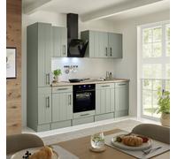 Cuisine Cuisine En Lande Vert Anton 250 CM Induction Sans Réfrigérateur Respekta