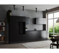 Cuisine Cuisine En L'Attente Gris Mat Noir Oliver 340 CM Respekta