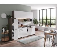 Cuisine Cuisine Équipée Cuisine Simple Chêne York Blanc Oliver 225 CM Respekta