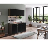 Cuisine Cuisine Équipée Cuisine Simple Chêne York Noir Oliver 150 Cm Respekta
