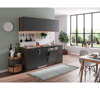 Cuisine Cuisine Équipée Simple Érable York Gris Oliver 195 Cm Respekta