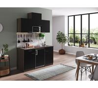 Cuisine Cuisine Équipée Simple Érable York Noir Oliver 150 CM Respekta