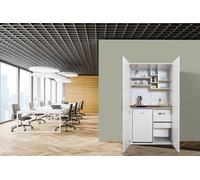 Cuisine Cuisines de Bureau Mini-Cuisine Single Blanc Peter 104 CM