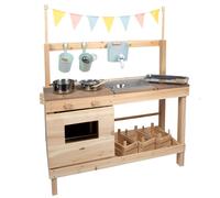 Cuisine de boue et boutique marchande