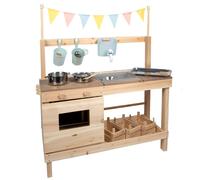Cuisine De Boue Et Boutique Marchande Beige TU