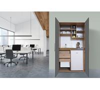 Cuisine De Bureau Mini Cuisine Cuisine Simple Chêne Gris Peter 104 Cm Respekta