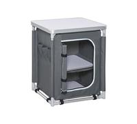 Mobilier de camping Outsunny Cuisine de camping - armoire de camping - plan de travail, nombreux rangements, sac transport inclus - armature alu. Oxford gris