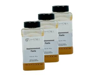 Cuisine de Cheffe.com - Lot 3x Assaisonnement paëlla - Pot 0,5kg