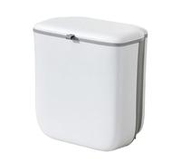 Cuisine de compost, poubelle de 2,64 gallons avec couvercle | Petit seau à déchets pliables, sous le conteneur pour placard, salle de bain, chambre à coucher, campe