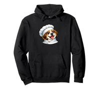 Cuisine de Dessin animé Joyeux Beagle Cook Happy Mood Sweat à Capuche