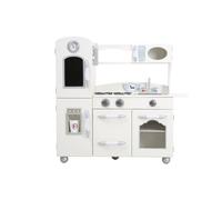 Cuisine De Jeu Enfant Dinette En Bois Blanche Fille Garçon Mixte Teamson Kids Td-11414w