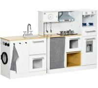 Cuisine de jeu, matériau MDF, fonctions interactives, design compact, blanc