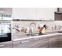 Cuisine Décor de fond d'écran autocollant Jardin Zen 260 x 60 cm | Oracal Film décoratif - Sprit zchutz pour cuisine | Premium Qualité