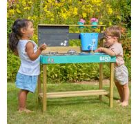 Bluey Cuisine d'extérieur pour enfant Bois FSC Marron/Bleu/Noir