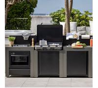 Cuisine d'extérieur ENO Modulo Gris Cargo 3 modules avec cuisinière