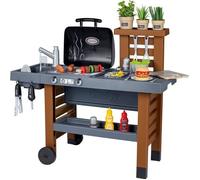Cuisine d'Extérieur Évolutive Smoby - Grill et Plancha - 40 Accessoires