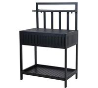 Cuisine D'extérieur Mareld avec Rangement 90 x 56 cm Noir