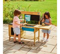Cuisine D'EXTERIEUR en Bois TP Deluxe avec Four ET Reservoir d'eau avec Accessoires DE Jeux - Norme FSC dim L96 x l40 x h96