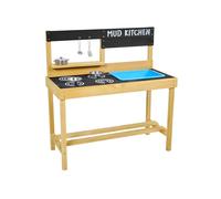 Cuisine d'extérieur pour enfant bois fsc® marron - bleu - noir TU