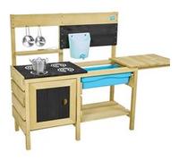 TP Cuisine D'EXTERIEUR en Bois Deluxe avec Four ET Reservoir d'eau avec Accessoires DE Jeux - Norme FSC dim L96 x l40 x h96