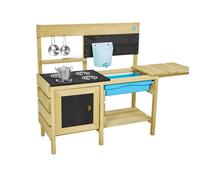Cuisine d'extérieur pour enfant DELUXE en bois FSC® marron