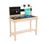 Cuisine d'extérieur pour enfant little chef bois fsc® marron - bleu - noir TU