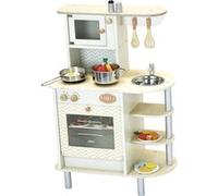 Vilac Jouet en bois Cuisine du Chef, toute équipée, beige