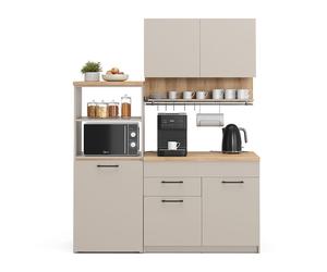 Cuisine Egbert 160cm avec table extensible Grège Vicco