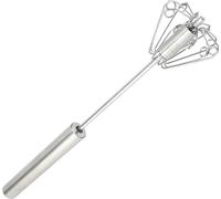 Cuisine en acier inoxydable Rotation semi-automatique Mixeur d'oeufs manuel Batteur Outil de cuisine