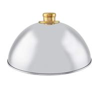 Cuisine en acier inoxydable Service Platter Couvercle Dome Assiette hygiénique Resto couvercle Plat Cloche pour Banquet Hotel Cafeteria (10 pouces)