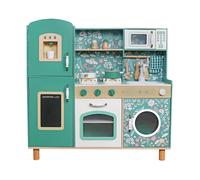 Cuisine en bois GINGER HOME Vintage avec son et lumière, 91x31x90 cm, Vert