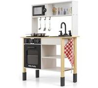 Cuisine en bois Milly Mally Astrid Noir Multicolore G