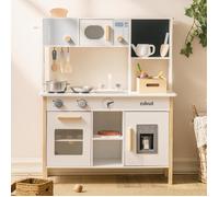 Cuisine En Bois Pour Enfants,Cuisine Enfant En Bois Avec Jardinière,Grille-Pain,Machine À Glaçons,Cuisine Végétale,Pizza,Cadeau Po