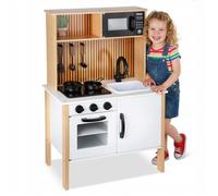 Cuisine en bois pour enfants - GREEN SERIES - GS0070 - Lumière et son - Accessoires inclus - Design scandinave