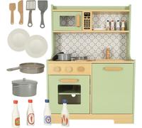 Cuisine en bois pour enfants MDF menthe