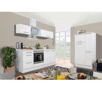 Cuisine Encastrée Bloc-Cuisine Blanc Amanda 300 cm respekta Premium Glanz