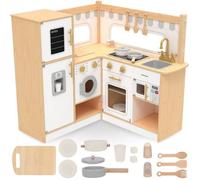Cuisine Enfant - MAMABRUM - Mamabrum L - Bois MDF - Accessoires Inclus - 84x84x85cm